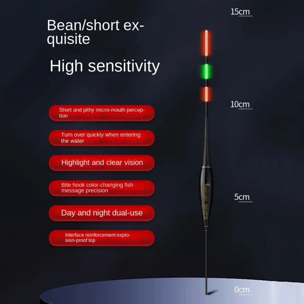 High Quality Indicator Electronic Fishing float Slip Drift Tube 2 Light Light Float Buoy Strike Bobbers Night fishing view 6