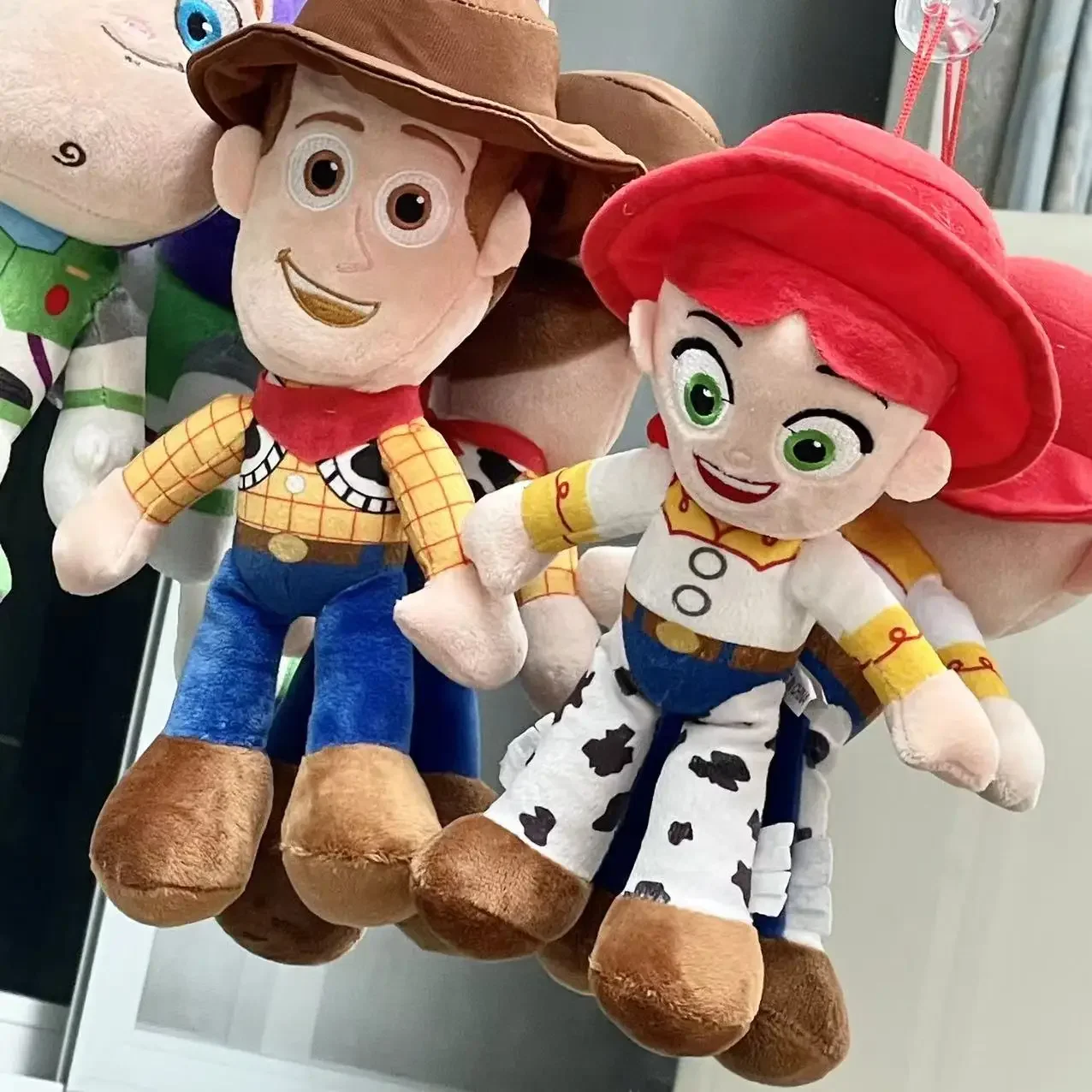 Toy Story Buzz Lightyear Woody Jessie Action Figure Portachiavi Set Personaggio ufficiale Borsa Fascino Accessorio per auto per i fan Regalo