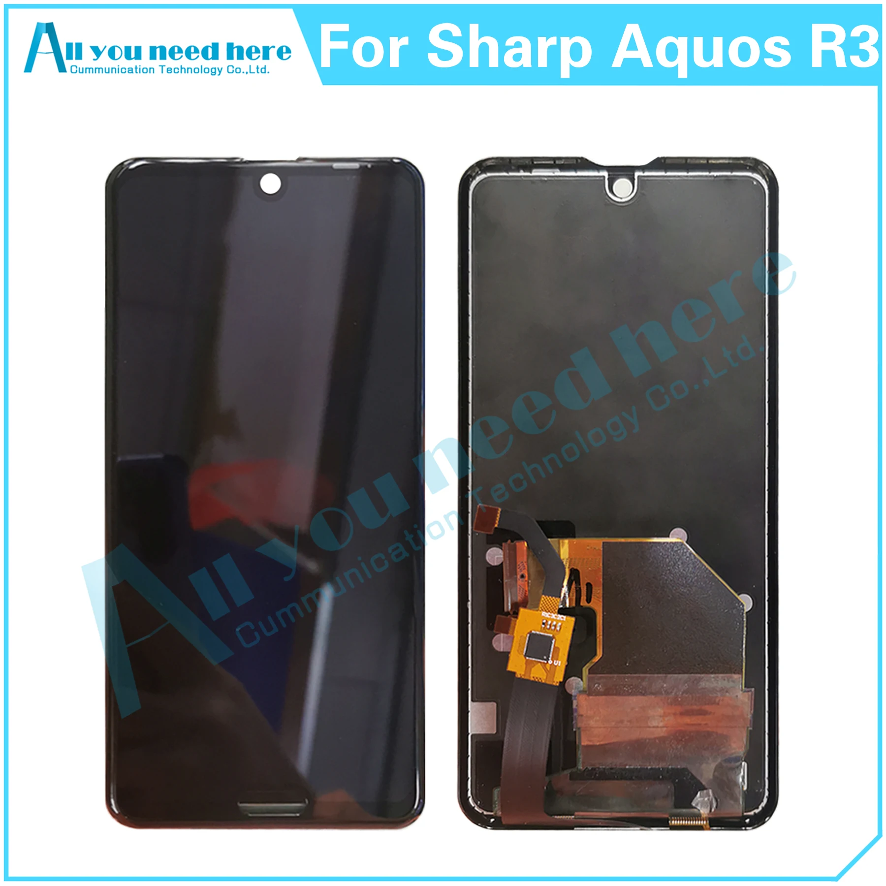 100% Test For Sharp Aquos R3 SH-04L SHV44 SHV40 808SH LCD Display Touch Screen Digitizer Assembly Repair Parts Replacement