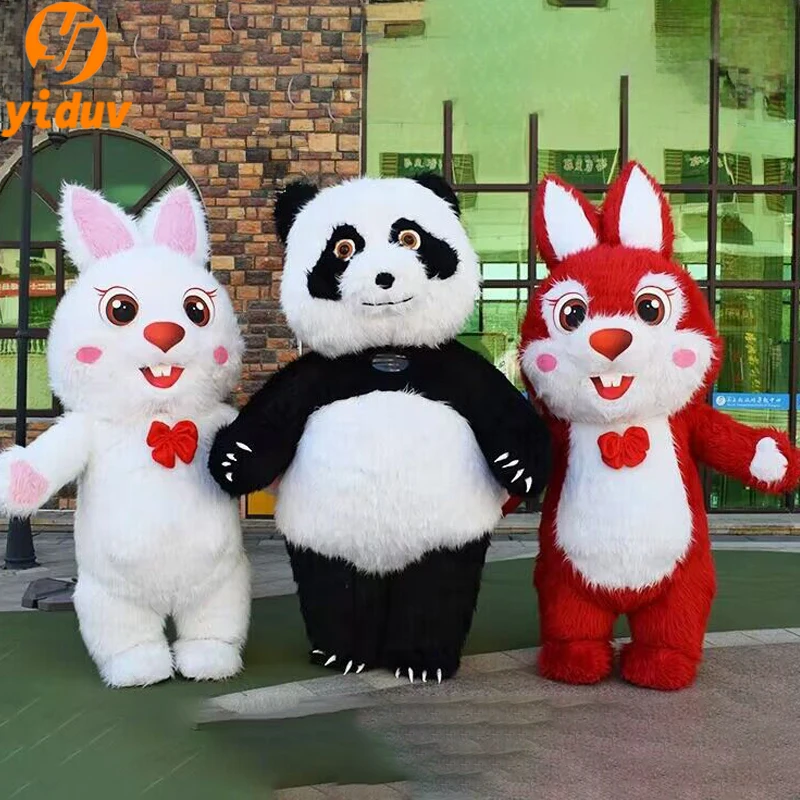 2024 Popular Cute Polar Bear Mascot Inflatable Costume 2m/2.6m/3m Giant Plush Doll Cosplay Panda