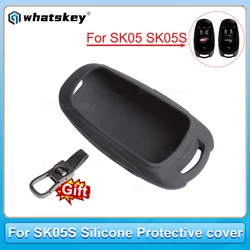 WhatsKey LCD 스마트 원격 자동차 키 커버, TUP 커버 케이스, 보호대 체인 SK05S 디스플레이 키, 낙하 방지, 손실 방지