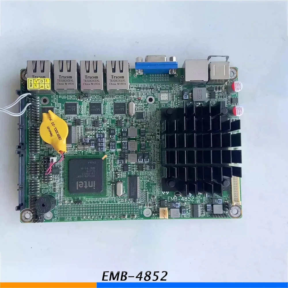 Industrial Motherboard  EMB-4852 Support Soft Routing Firewall 4-port Gigabit Network Card