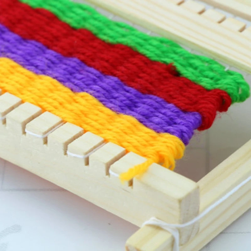 DIY Wooden Knitting Machine Weaving Frame DIY Knitted Wool Weave