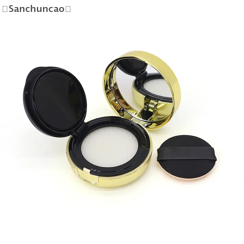 Mini Lege Luchtkussen Bladerdeeg Doos Draagbare Cosmetische Make-up Case Container Met Poeder Spons Spiegel Voor Bb Cream Foundation Diy