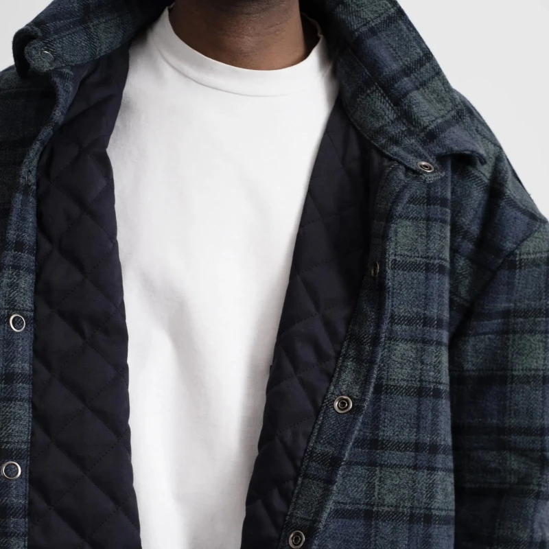 High Street Plaid Distressed Shirts Coats Casual Jackets Y2k Streetwear Jacket Coat High Quality Shirt