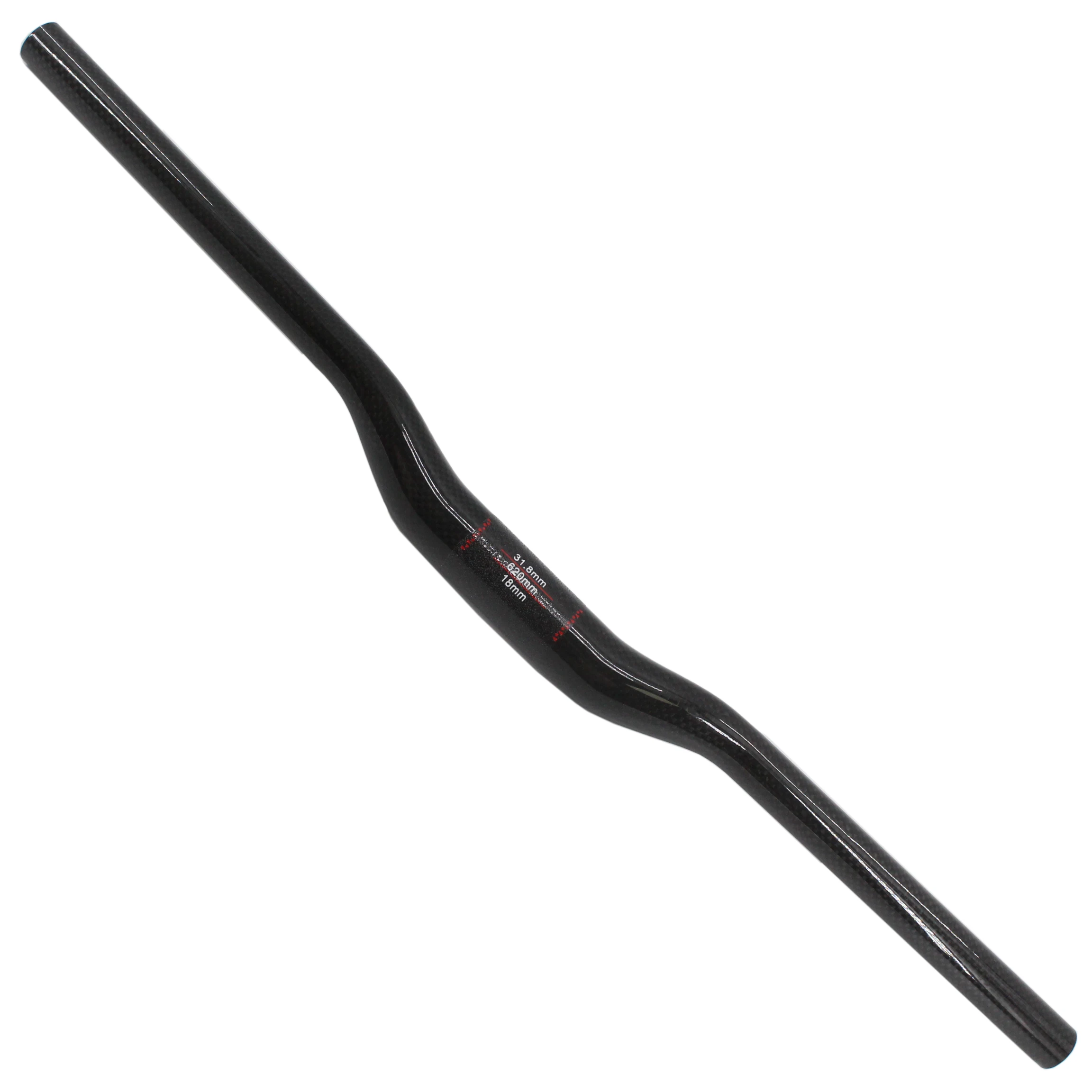 New Mountain bike 3K full carbon handlebar rise swallow shaped carbon bicycle handlebar MTB bike parts 31.8*600-760mm