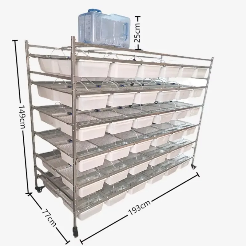 

Galvanized Mouse Breeding Tubs Rack for Rat and Mouse Cage Use Small Animal Supplies for Lab Rodent Cages