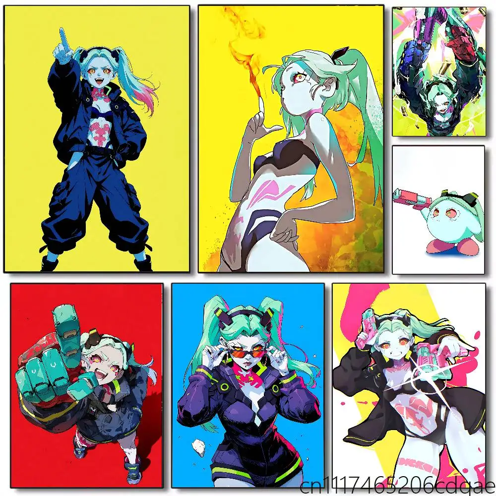 FOR C-Cyberpunk Rebecca Poster Art Print Anime Style Home Decor Ideal Gift Perfect Room Decor