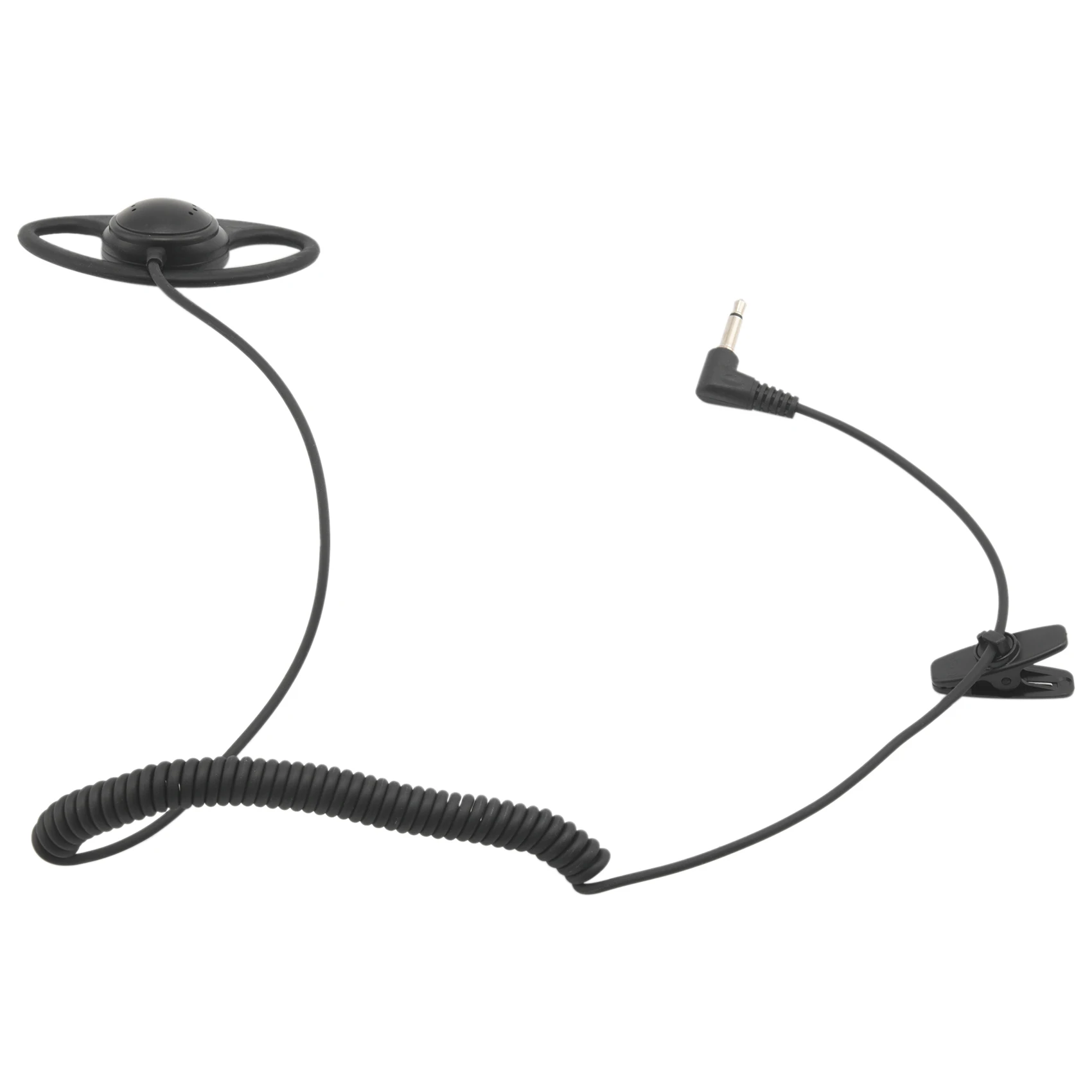 3,5mm hören nur d Form Kopfhörer Headset Ohrhörer Ohr haken für Lautsprecher Mikrofon Motorola Kenwood Walkie-Talkie