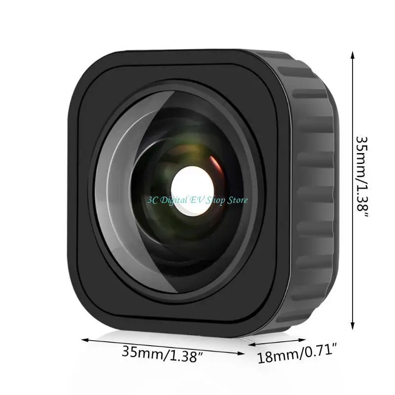 E74D LENS PARA HERO9 Sport Camera Ultra-largo Lens digital 155 graus-fov