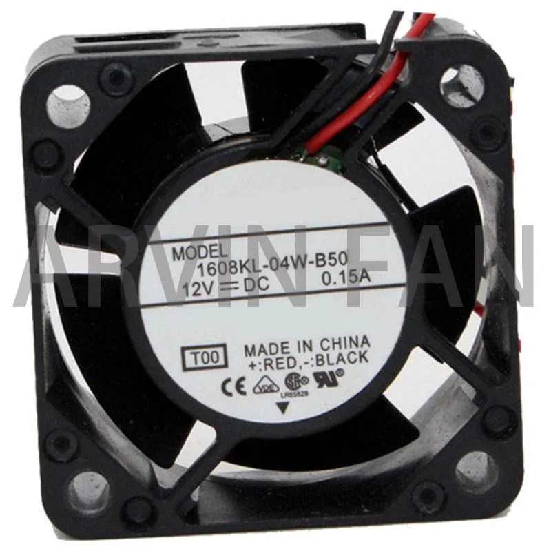 

Original 4020 12V 0.15A 1608KL-04W-B50 40mm 4cm Brushless Double Ball Bearing Cooling Fan