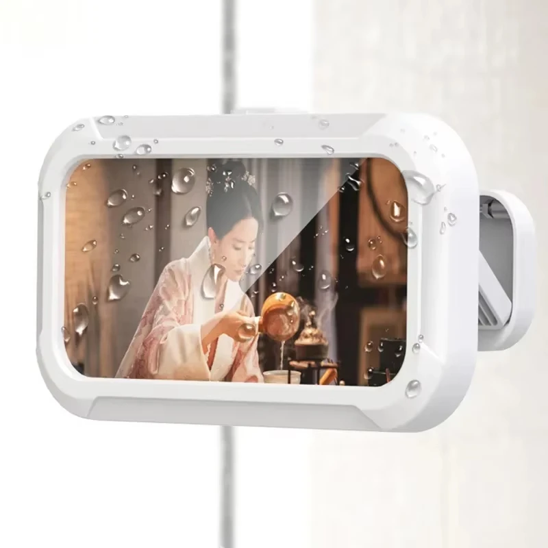 360 Degree Rotating Shower Phone Holder Bath Phone Holder Waterproof Retractable Stand Cellphone Stand Screen Touch Case