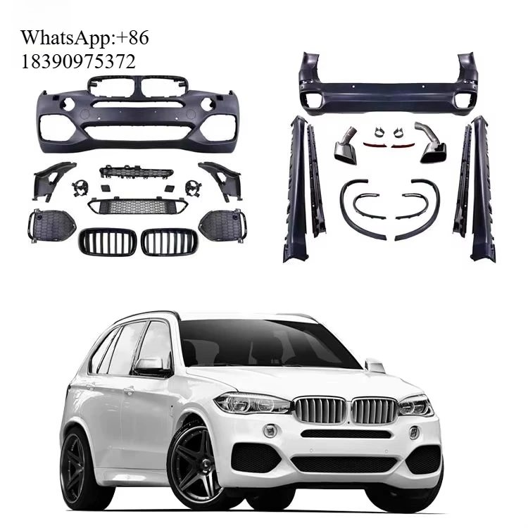 MT Style Cars Accessories for  X5 F15 Upgrade Full Set Body Kits with Front and Rear Bumper Grille Complete Side Skirts