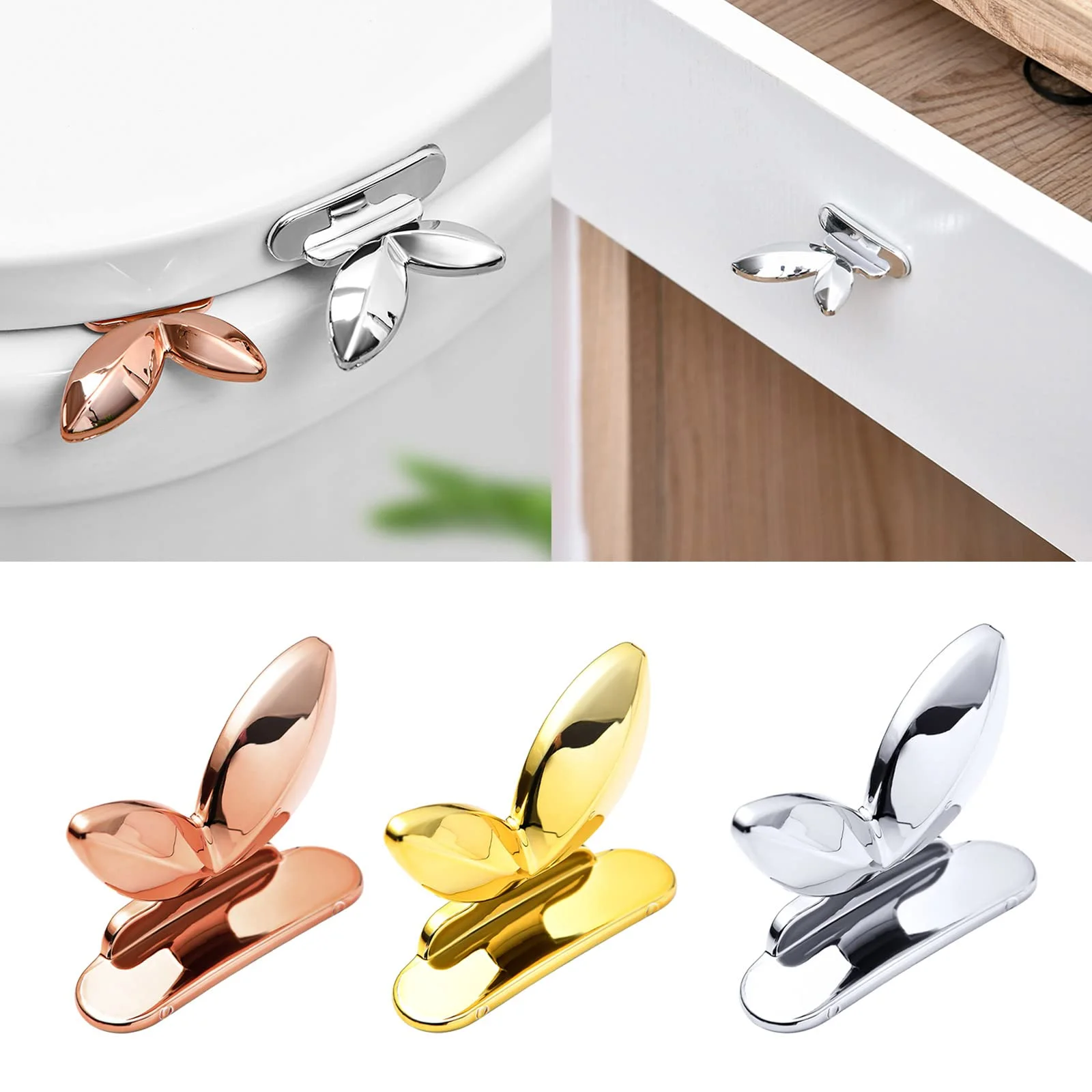 2PCS Toilet Lid Lifting Device Lid Lifter Toilet Seat Lifter Toilet Lid Handle Bathroom Supplies ABS Multifunctional Practical