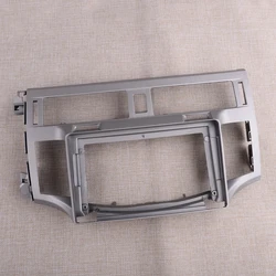 Silver ABS Car Interior Radio Stereo Fascia Panel Frame Trim Fit for Toyota Avalon 2010 2009 2008 2007 2006 New
