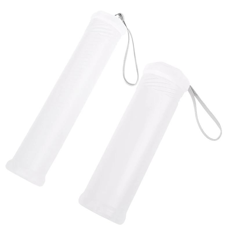 * Wholesale Cylinder Shape Student Supplies Pencil Case Pen Holder PP Portable Adjustable Pen Organizer Transparent