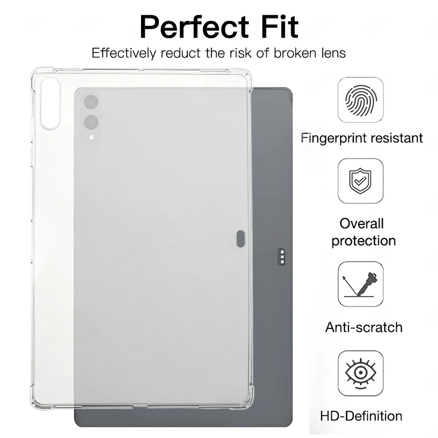 حافظة شفافة لهاتف سامسونج جالاكسي تاب S11 S11Ultra Soft غطاء حماية شفاف من مادة البولي يوريثان الحراري مقاوم للصدمات لهاتف سامسونج S11 11 بوصة