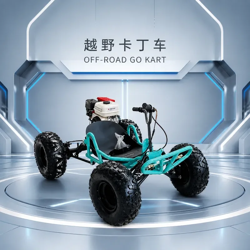 212cc Four Stroke Off Road Go Kart Adult Gas Powered ATV Beach Drift Vehicle
