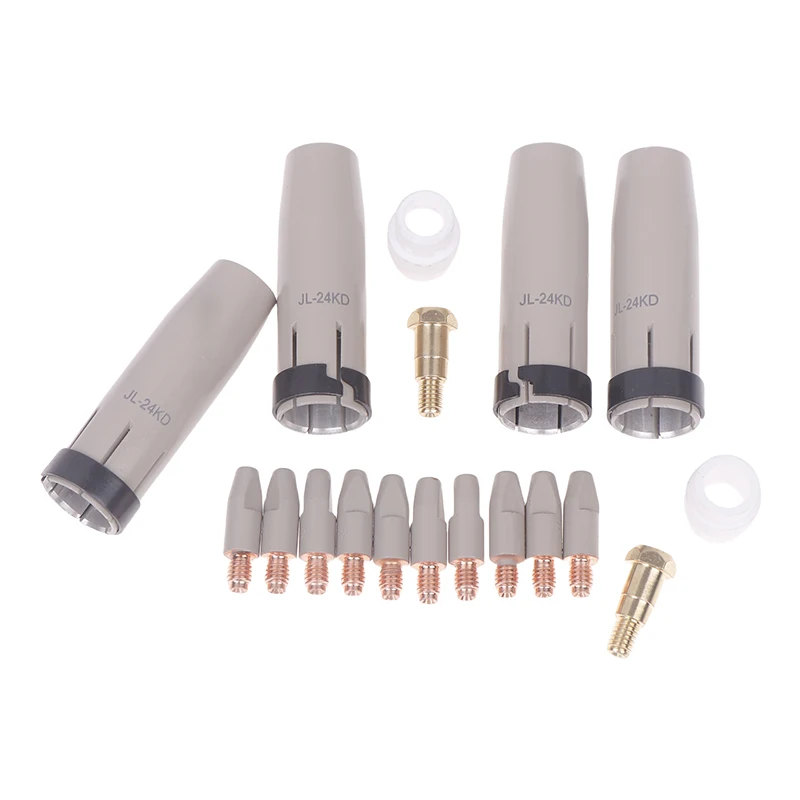9pcs/set 36KD Coating Protection Nozzle 1.0mm/1.2mm MIG Torch Gas Nozzle Tip Holder Of 36KD MIG MAG Welding Torch