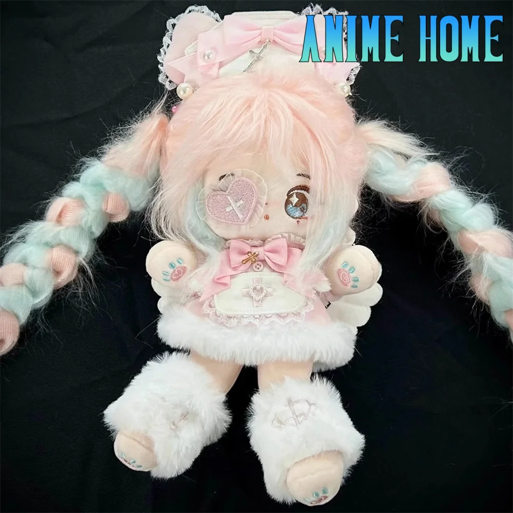 Original Lolita Puppy Nurse Suit For 20cm Doll Toy Pink Blue Clothes Costume Cosplay Kids Gift Cute XM