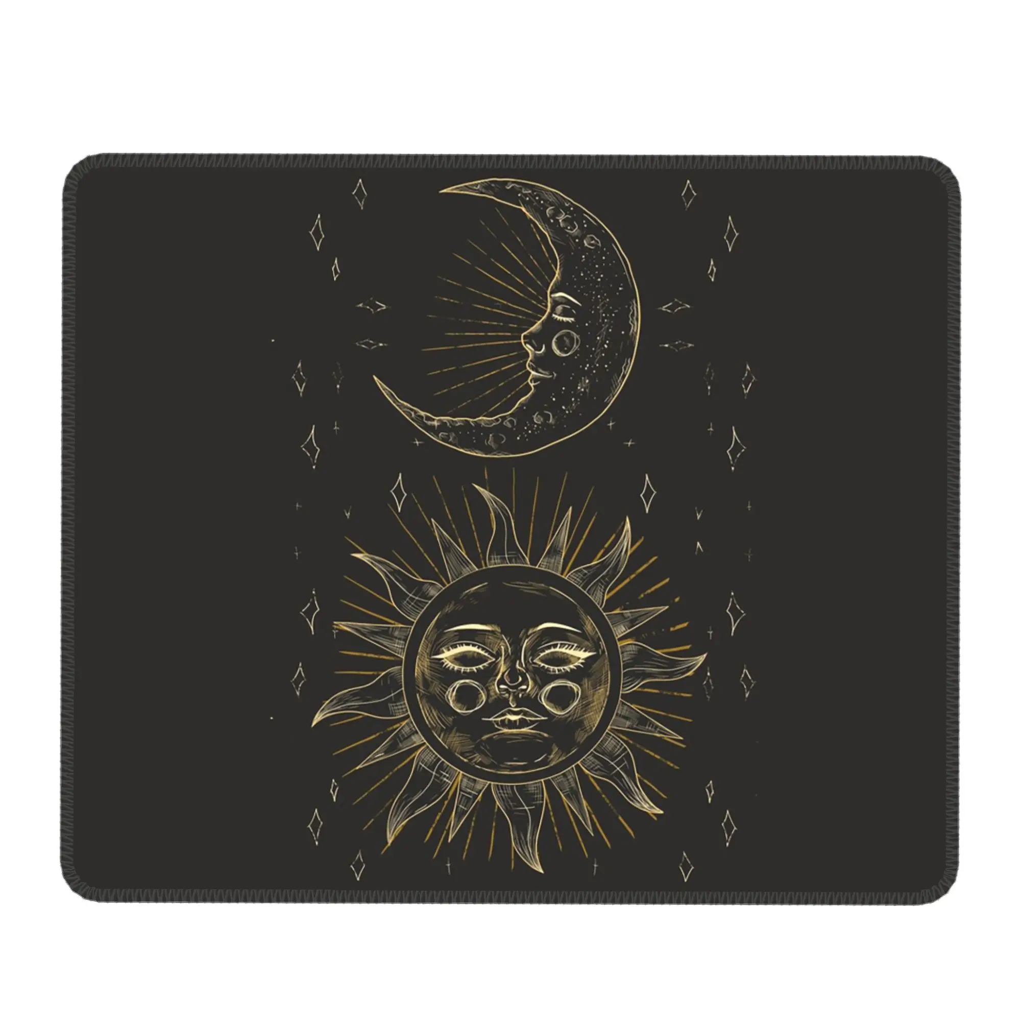 Celestial Landscape Moon And Sun Mouse Pad Computer Keyboard Mouse Mat Gamer PC Laptop Desk Mat Office Table Mats