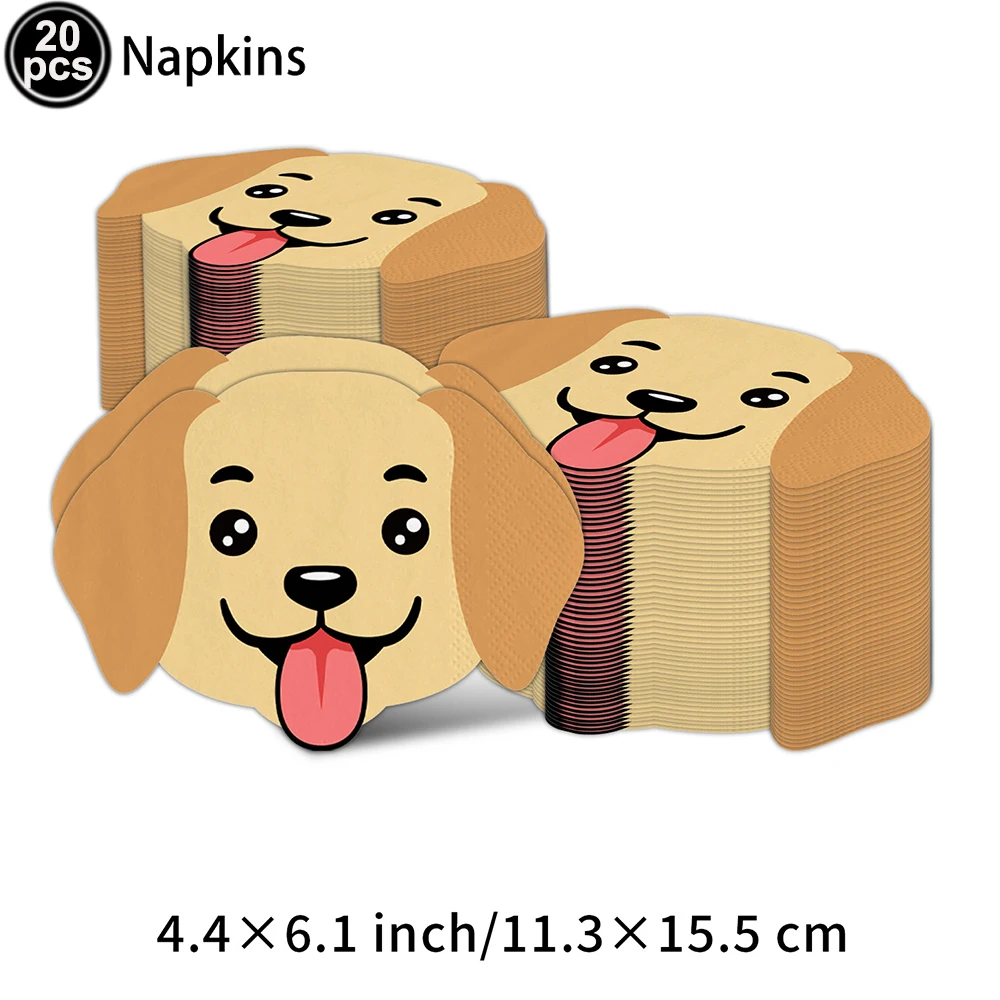 Pet Dog Cupcake Toppers Pet Dog Themed Birthday Party Supplies Dog Face Cake Toppers Puppy Theme Birthday Party Decoration