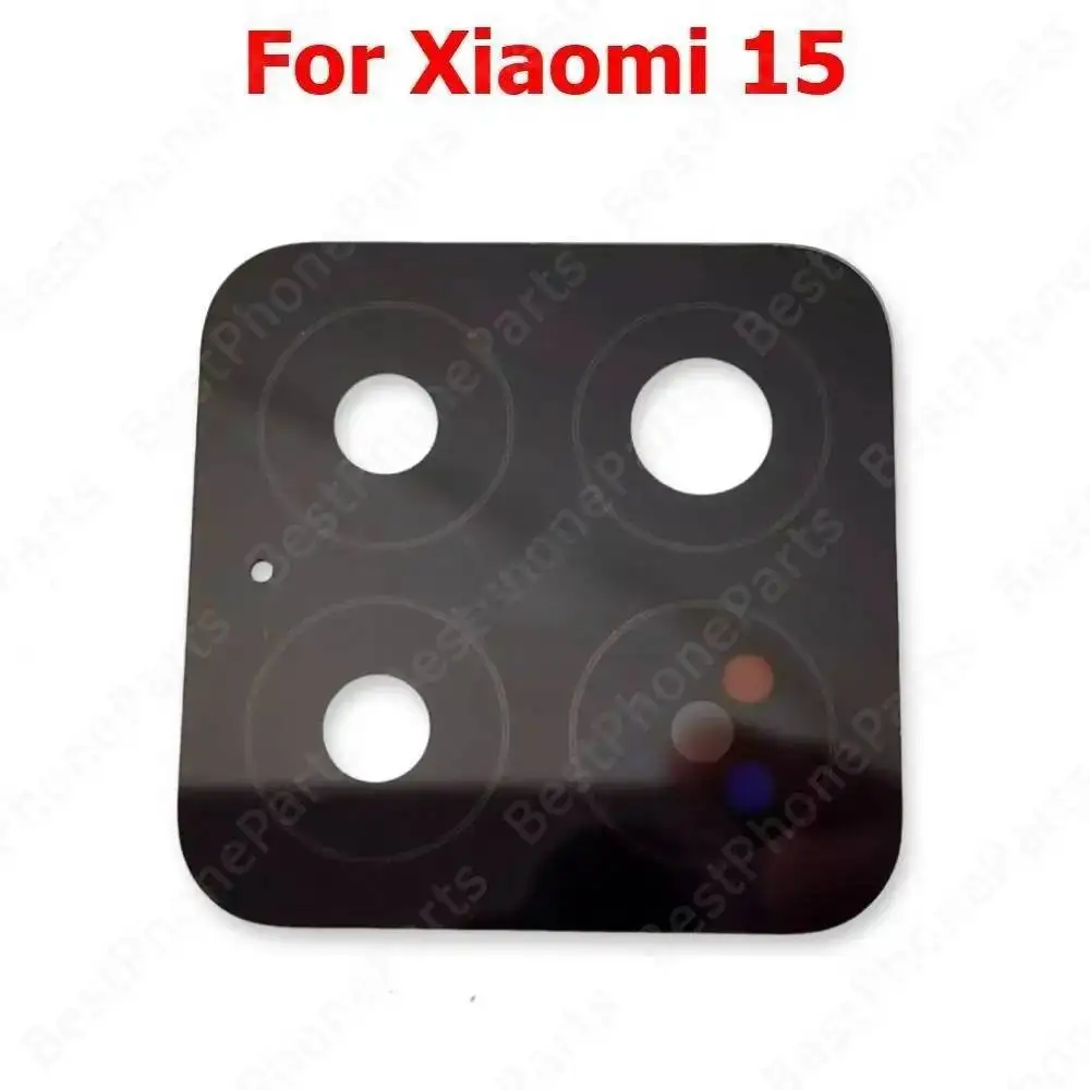 Rear Back Camera Lens Glass For Xiaomi 15 With Adhesive Sticker Lens Cover Mobile Phone Replacement Parts