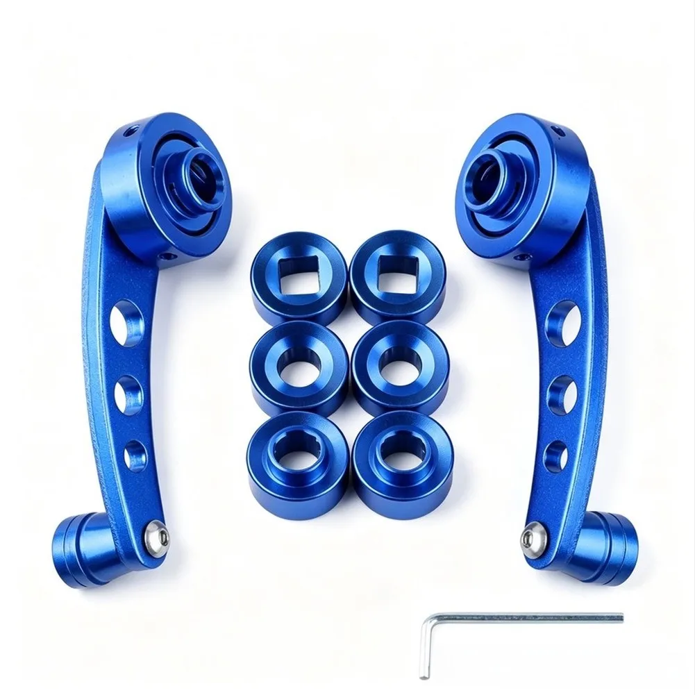 Auto Glass Crank Car Window Crank Aluminum Alloy Construction Ergonomic Grip Design Easy Installation Process Window Lifter