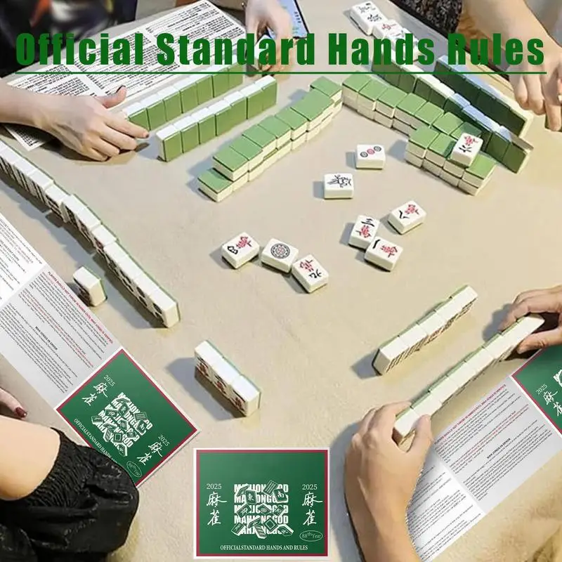 Mah Jongg Cards 2025 4 Pieces Official Rules Mahjong Recording Sheets Board Games Standard Mah Jongg League Scorecard Parties