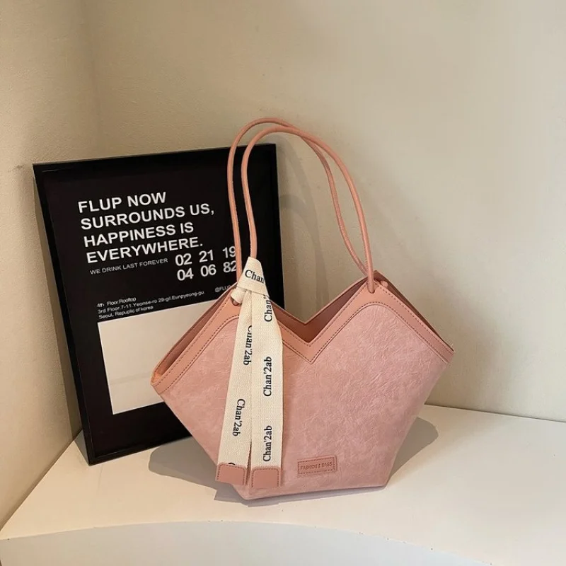 กระเป๋าโท้ทหนังสะพายข้าง/สะพายไหล่สำหรับผู้หญิง ดีไซน์หรูหราคลาสสิกจากแบรนด์ดังสำหรับแฟชั่นนิสต้า