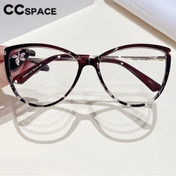 Fashion TR90 Cat Eye Glasses Frame Women Popular Spring Hinge Optical Clear Glasses Customizable Prescription Spectacles #301638