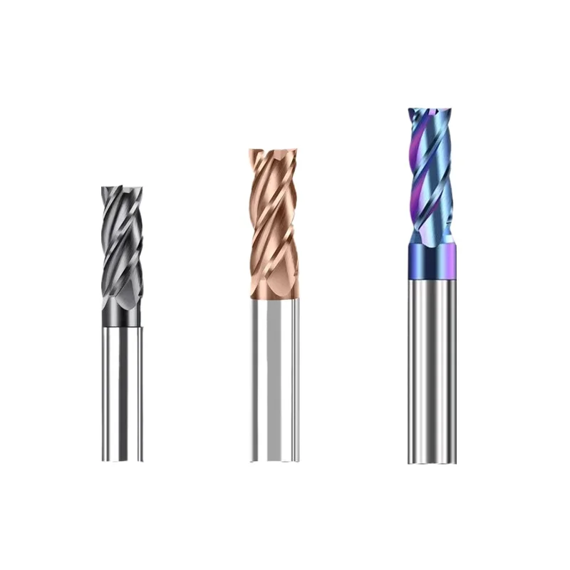 

Твердосплавная плоская концевая фреза с ЧПУ, вольфрамовая фреза, 2 4 флейты, инструмент для обработки металлической стали, квадратная фреза с ключом, хвостовик 6, 8, 12