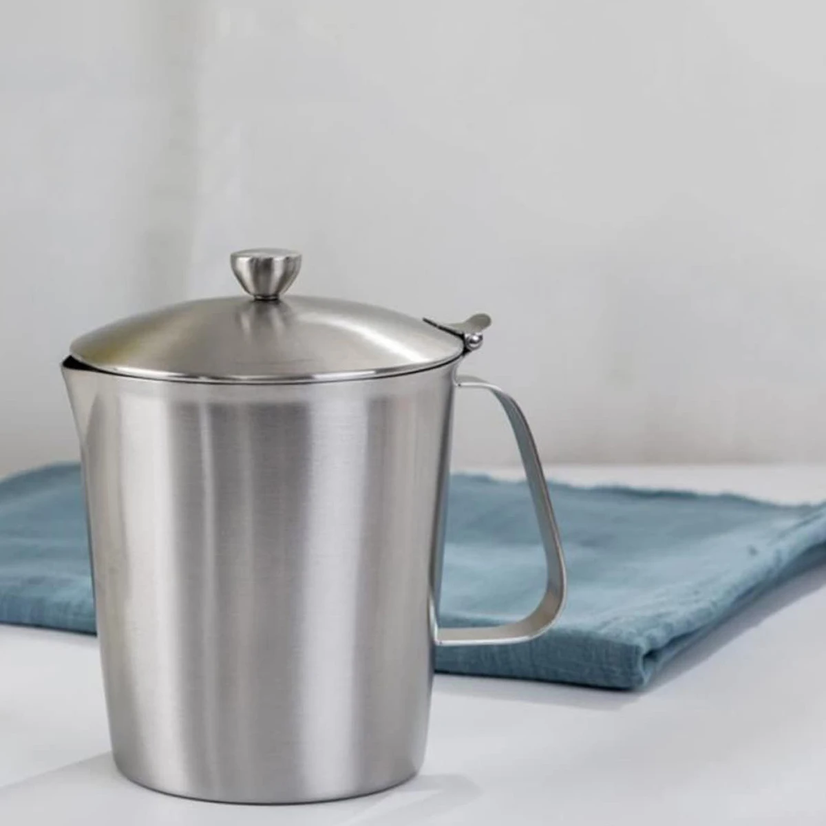 

Stainless Steel Cup Lid Accurate Scales Stainless Steel Measuring Cup Rustproof Baking Milk Tea Coffee