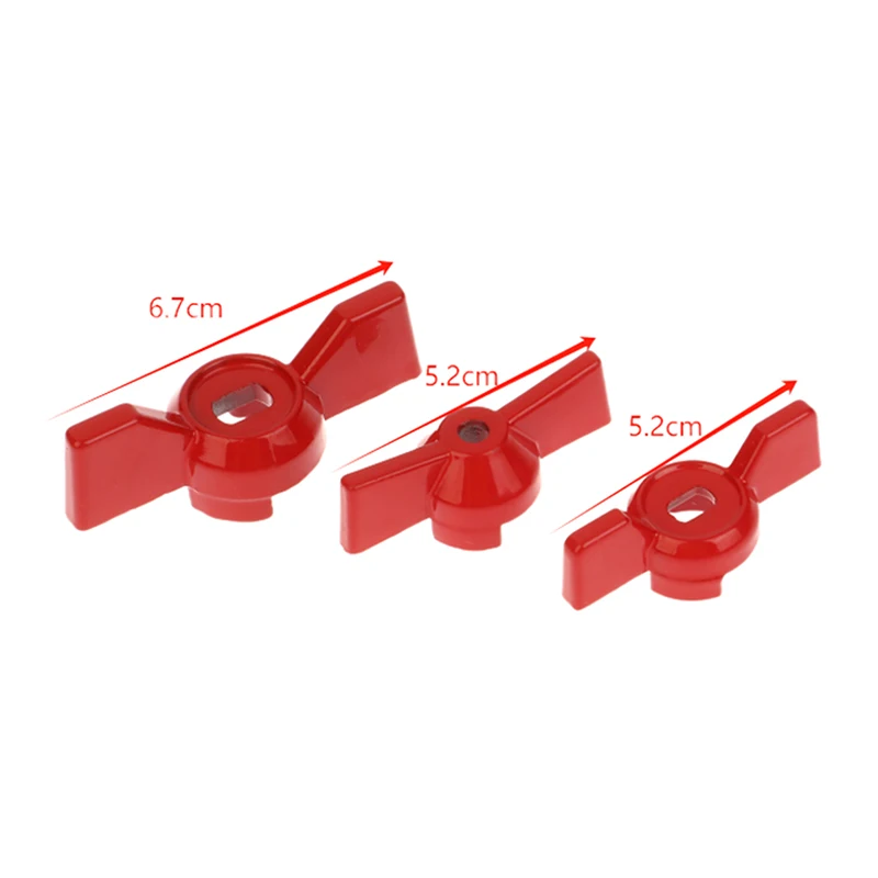 2Pcs Red Aluminum Ball Valve Handle Wrench Adjustable Butterfly Handle Accessories For Home Improvement Tools