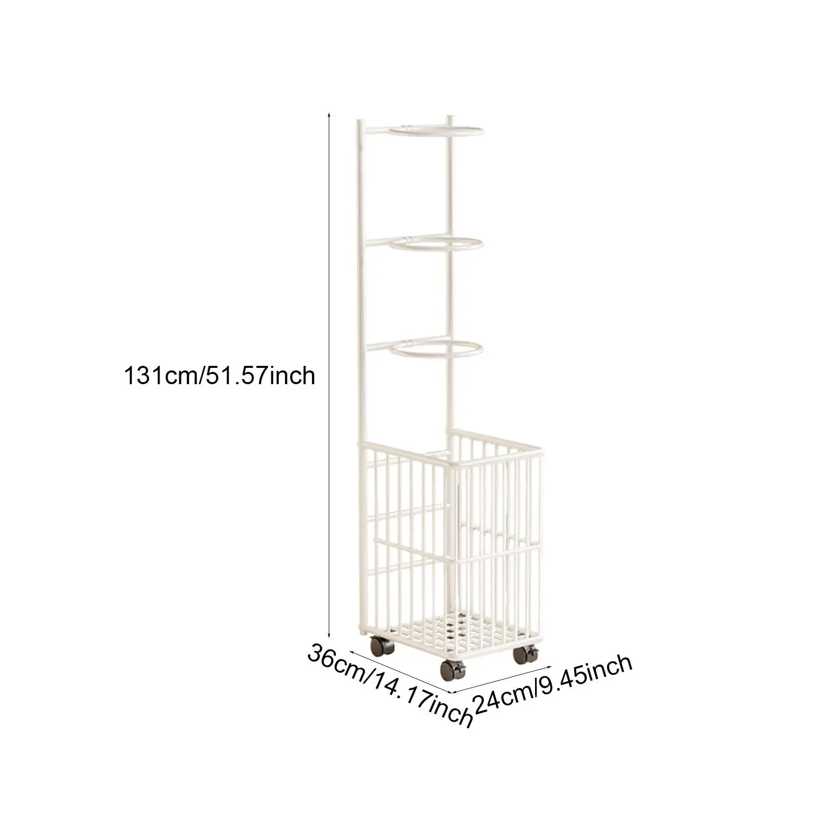 

Rack with Wheels, Ball Storage Rack, Mat Storage Rack, Sturdy, Multifunctional And for