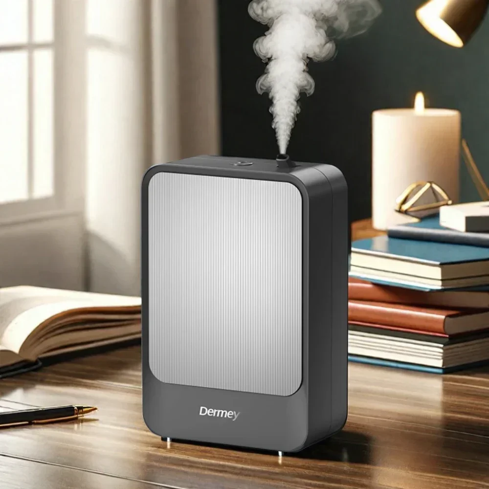 In stock Dermey M108 Wall-Mounted Smart Waterless Aroma Diffuser Battery Operated Electric Nebulizer Diffuser Use Top Sale
