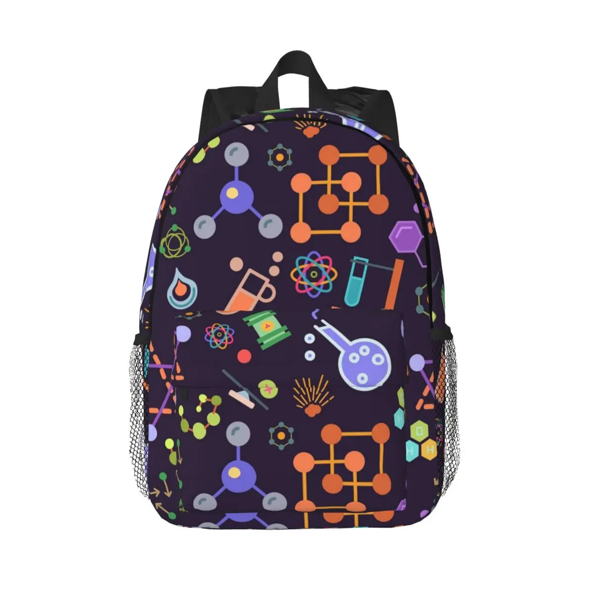 

Chemistry Science Pattern Backpack Hot Sale Daypack Large Capacity Boys Girls BookBag Shoulder Bag for Men Women Kids School Bag