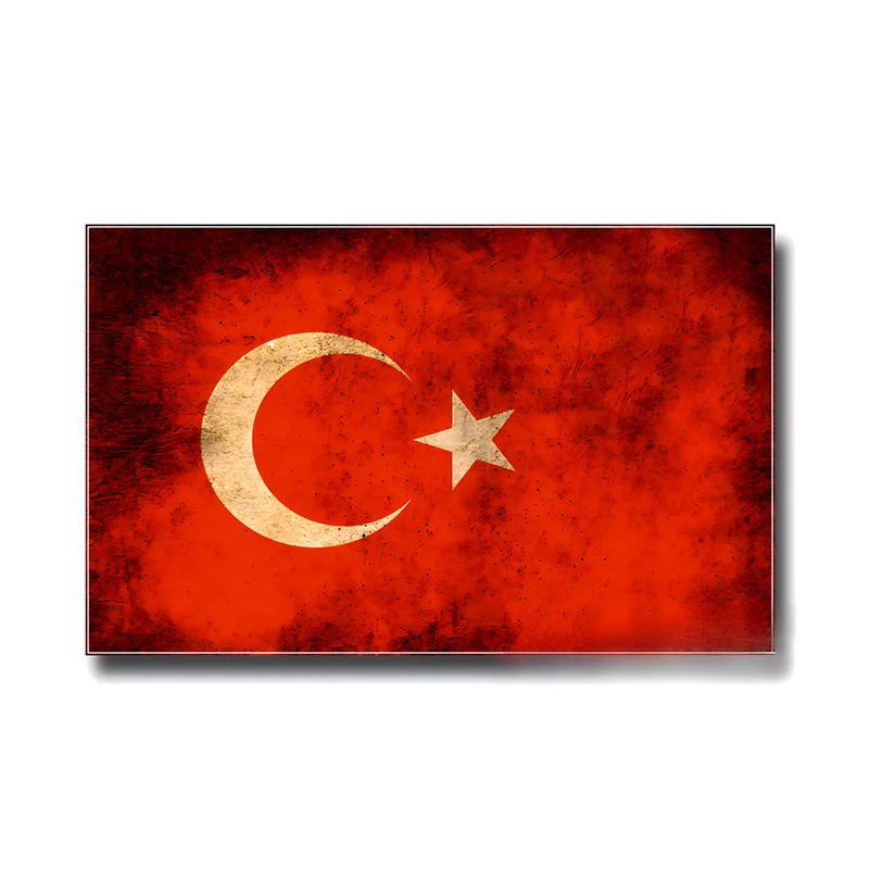 

CS12412# Turkish Flag Waterproof Vinyl Decal Sticker For Cars, Laptops, Walls Windows, Bumper Sticker External Accessories