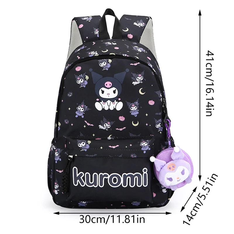 Cartoon Hello Kitty Sanrio Backpack Cinnamoroll Cute Daypack Cute Anime Schoolbag Bag For Girls Casual Travel Commute Knapsack