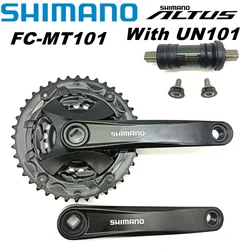 Shimano FC-MT101 Crankset HYPERDRIVE MTB 2x9s mountain Bicycle Bike front chainwheel crank FC MT101 170mm 22-36T BB UN101
