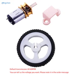 D-hole Rubber Wheel Suitable for N20 Motor D Shaft Tire Car Robot DIY Toys Parts