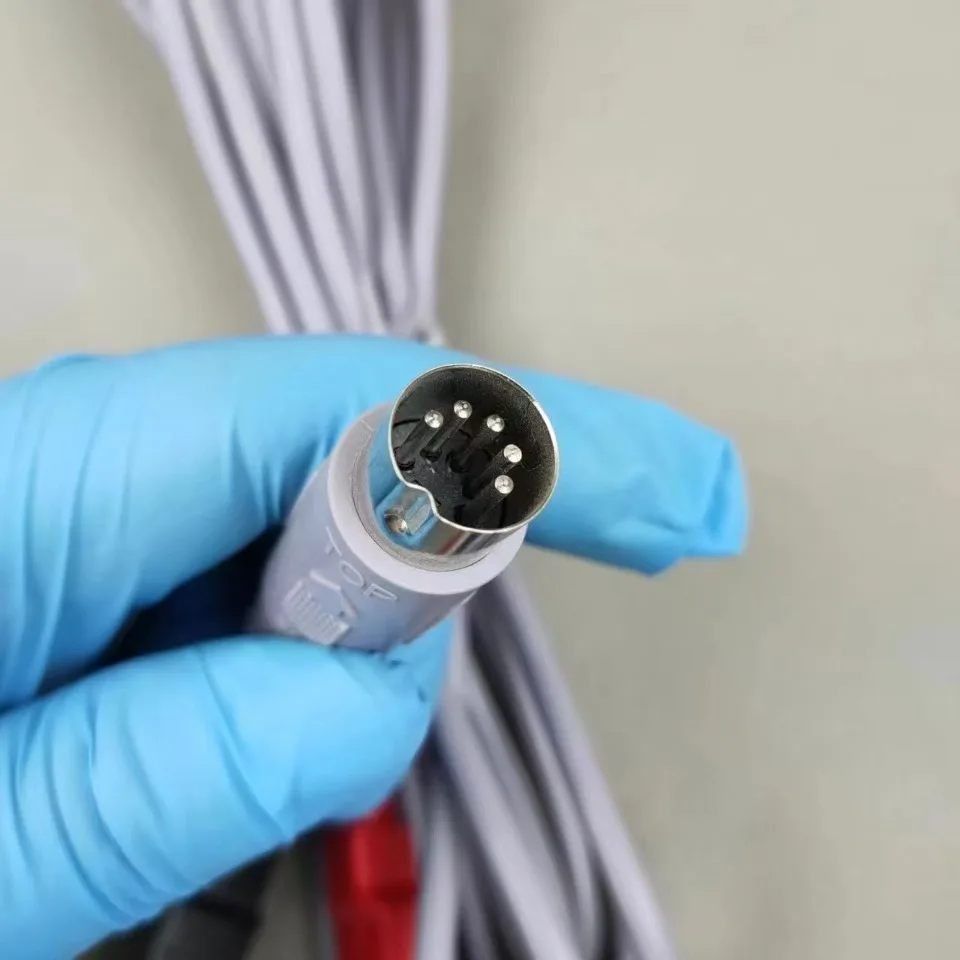 مريحة EMS القطب الكهربائي لوحة تحفيز العضلات كبيرة 5P 3 دبابيس كابل استبدال إزالة الألم نقل التيار الصغير