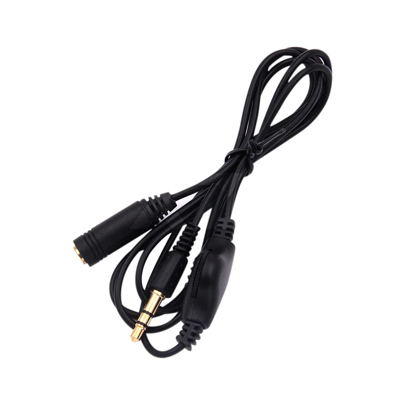 3.5mm Jack AUX Male to 3.5 mm Female Adapter Extension Cable M/F Audio Stereo Cord with Volume Control Earphone Headphone Wire