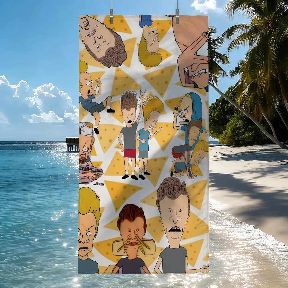 Cartoon B-Beavis And B-Butthead Towel Drying Bath Towel Applicable To Light Swimming Camping Yoga Beach Out