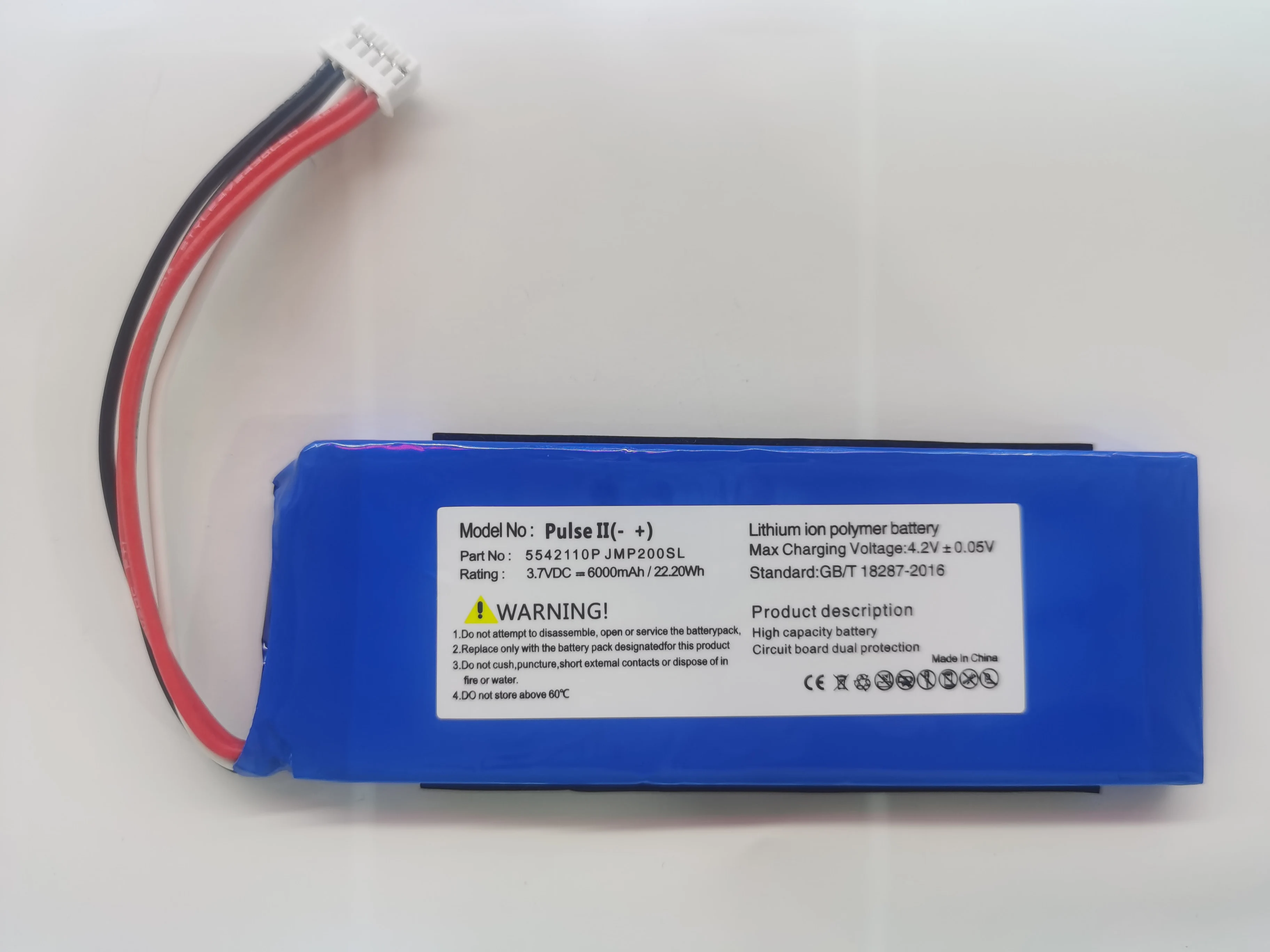 Original P5542100-P 5542110P 6000mAh Speaker Battery For JBL 2017DJ1714 APPULESE 3 Pulse3 Pulse 2 Pulse II PULSE2 PULSE2BLKUS