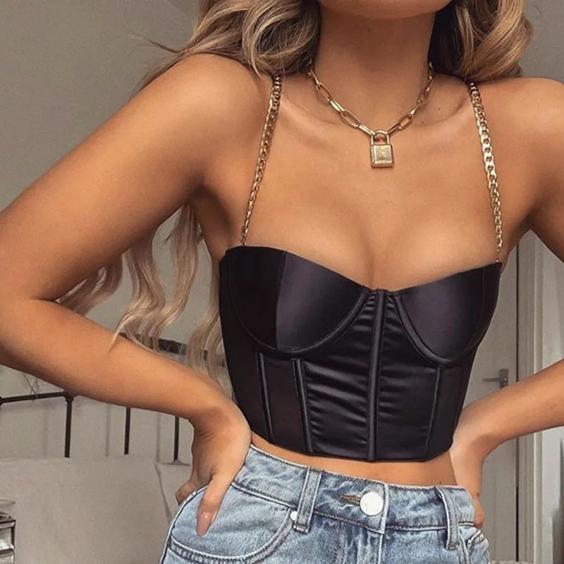 European and American personality, fashion, women\'s wear, sexy corset, bra, vest, summer party, club, chic sling, street wear.