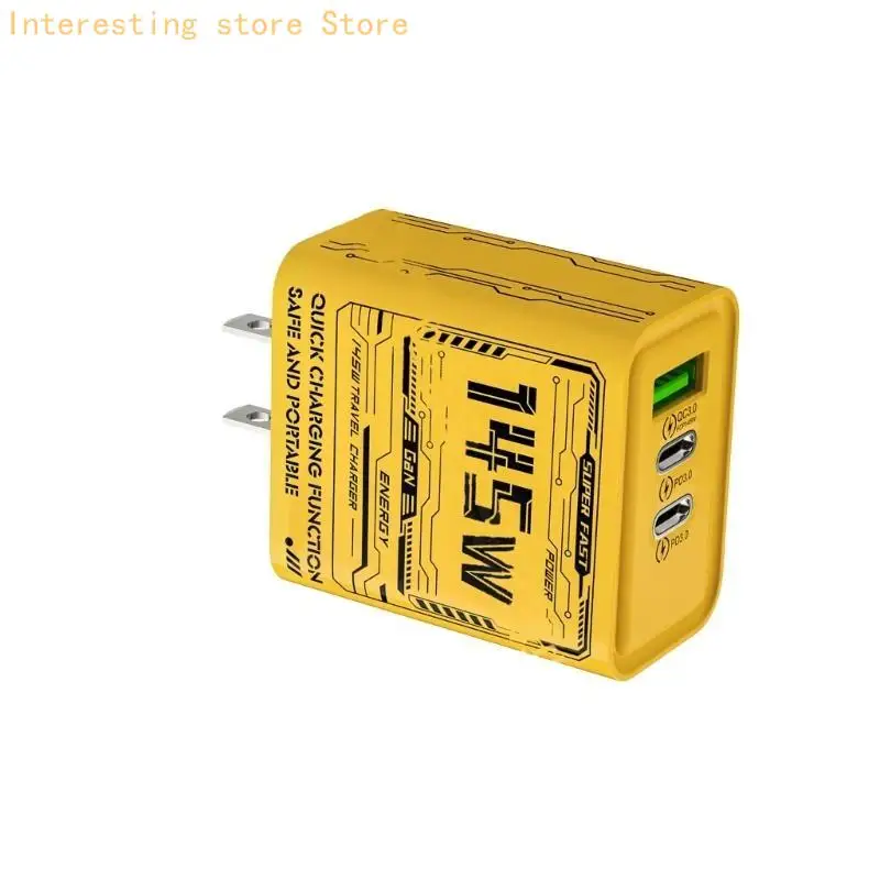 55KC 145W 3 Port USB C PD3.0 Adaptateur Fast Speed ​​USB Type C Téléphone mobile rapide