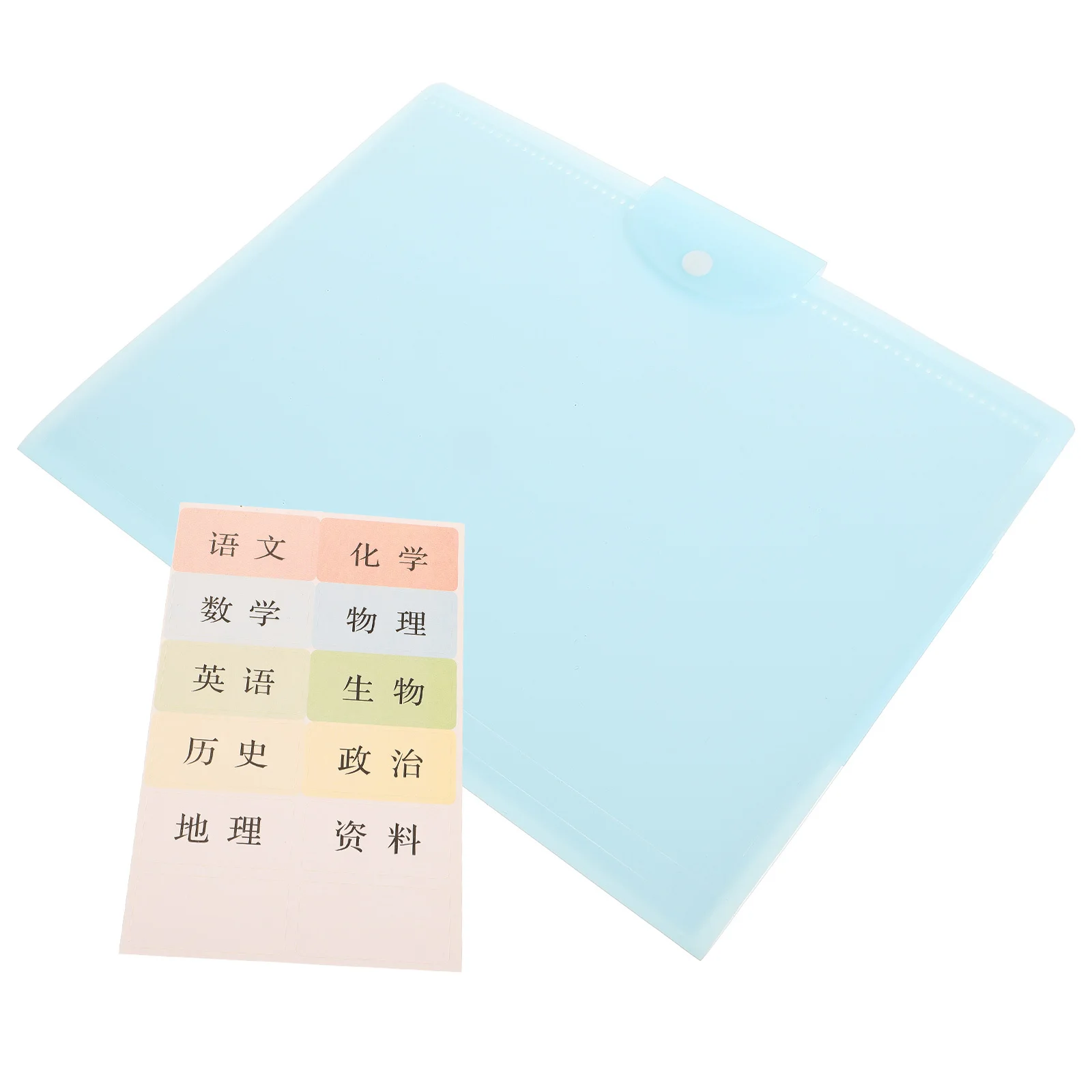 

A3 File Folder Transparent Receipt Organizer Portable Bills Pouch For Office School Travel Documents Holder Plastic Pouch