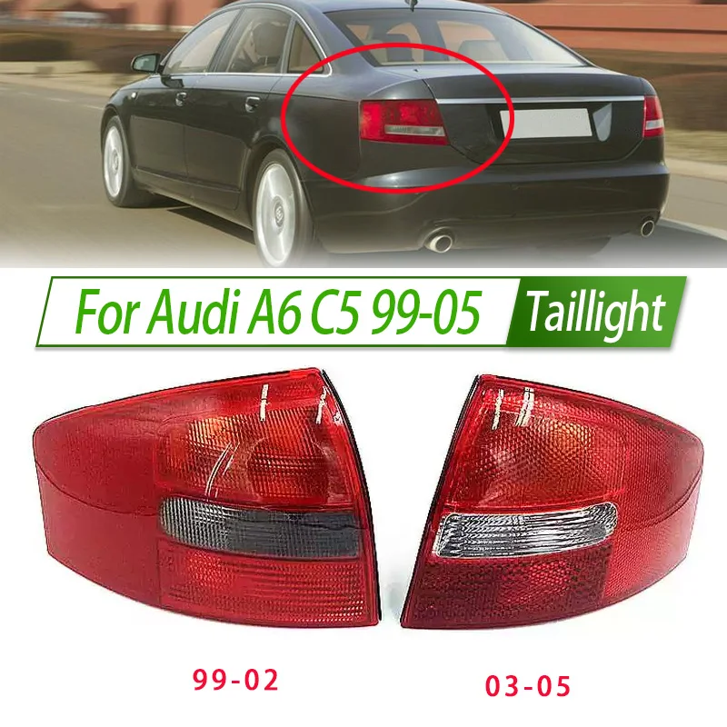 

For Audi A6 C5 99-05 Car Taillight Assembly OEM Style Rear Lamp with Turn Signal Reverse Light Direct Fit Replacement