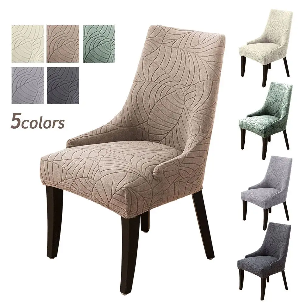 

1* Home Textiles Armchair Slipcovers High Back Sloping Chair Cover Leaves Jacquard Chair Case Arm Chair Slip Chair Seat Cover